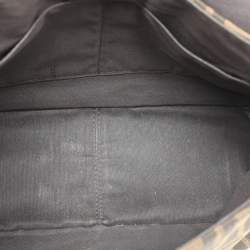 Fendi Tobacco Zucca Canvas Flap Crossbody Bag