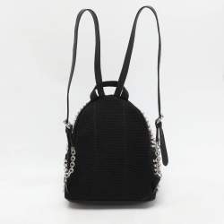 Fendi Black Nylon Monster Studs Mini Black Backpack