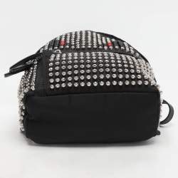 Fendi Black Nylon Monster Studs Mini Black Backpack