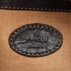 Fendi Dark Brown Selleria Leather Messenger Bag
