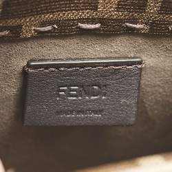 Fendi Multicolor Zucca Coated Canvas and Leather Mini Inlay Sunshine Tote