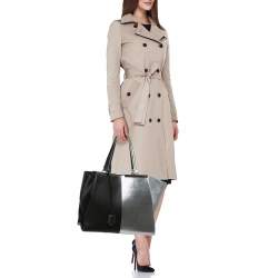 Fendi Black/Silver Leather Large 3Jours Tote