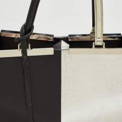 Fendi Black/Silver Leather Large 3Jours Tote