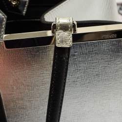Fendi Black/Silver Leather Large 3Jours Tote