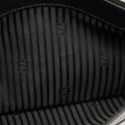 Fendi Black Leather 2Jours Envelope Clutch