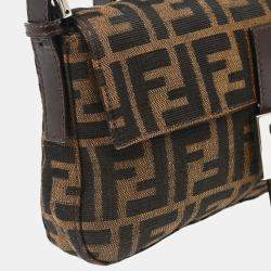 Fendi Brown Zucca Baguette Handbag 