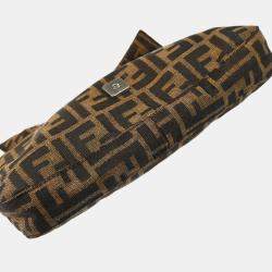 Fendi Brown Zucca Baguette Handbag 