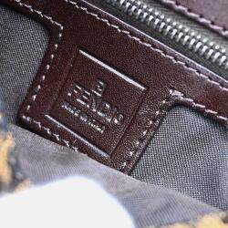 Fendi Brown Zucca Baguette Handbag 