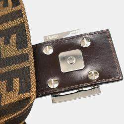 Fendi Brown Zucca Baguette Handbag 