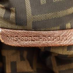 Fendi Brown Pebbled Leather Spy Bag