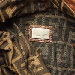 Fendi Brown Pebbled Leather Spy Bag