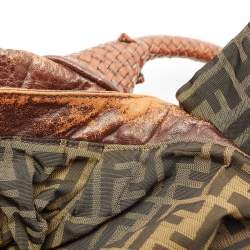 Fendi Brown Pebbled Leather Spy Bag