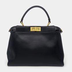 Fendi Black Leather Peekaboo Medium bag