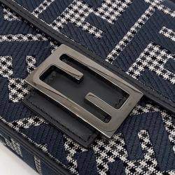 Fendi Black Fabric Baguette Bag
