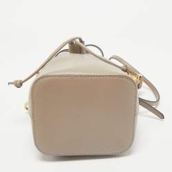 Fendi Beige Leather Mini Mon Tresor Bucket Bag