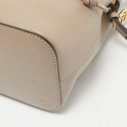 Fendi Beige Leather Mini Mon Tresor Bucket Bag