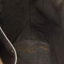 Fendi Brown/Black Zucca Coated Canvas and Leather FF 1974 Stamp Patch Shopper Tote