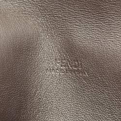 Fendi Brown Zucca Leather F is Fendi Envelope Pouch