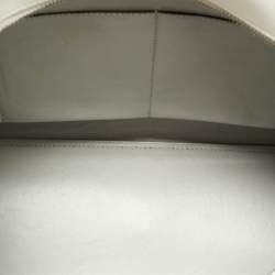 Pre Owned Fendi Light Grey/White Leather Medium 3Jours Tote