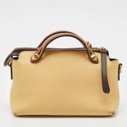 Fendi Tan/Brown Leather Mini By The Way Crossbody Bag