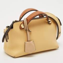 Fendi Tan/Brown Leather Mini By The Way Crossbody Bag