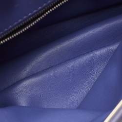 Fendi Purple Leather Mini Peekaboo Top Handle Bag