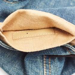 Fendi Blue Denim Mini Mama Baguette Bag