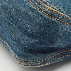 Fendi Blue Denim Mini Mama Baguette Bag