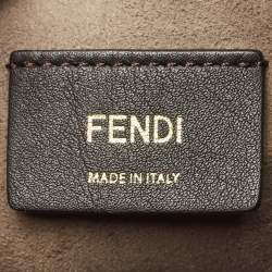 Fendi Black Leather Mini Mon Tresor Drawstring Bucket Bag