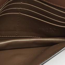 Fendi Tobacco Zucca Leather FF Diamond Wallet On Chain