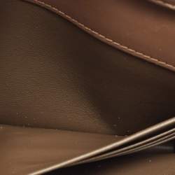 Fendi Tobacco Zucca Leather FF Diamond Wallet On Chain