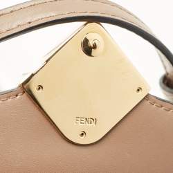 Fendi Tobacco Zucca Leather FF Diamond Wallet On Chain