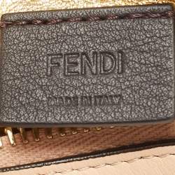 Fendi Peach Leather Nano Fendigraphy Hobo