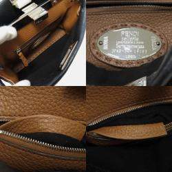 Fendi Peekaboo Mini Selleria Calf Leather Handbag