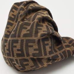 Fendi Tobacco Zucca Canvas Mini Chef Hobo