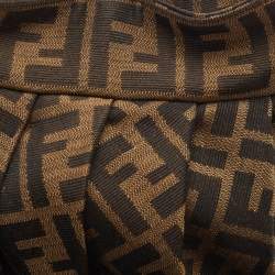 Fendi Tobacco Zucca Canvas Mini Chef Hobo