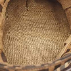 Fendi Tobacco Zucca Canvas Mini Chef Hobo