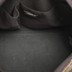 Fendi Brown Zucca Camo Patchwork Coated Canvas Boston Bag
