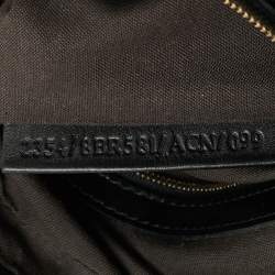 Fendi Black Zucca Canvas and Patent Leather Chef Chain Hobo