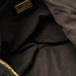 Fendi Black Zucca Canvas and Patent Leather Chef Chain Hobo