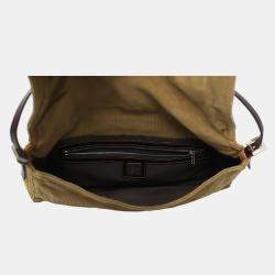 Fendi Baguette Brown Corduroy Bag