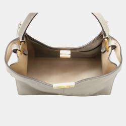 Fendi X-Lite Peekaboo Medium Grey Leather Bag