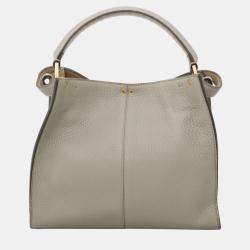 Fendi X-Lite Peekaboo Medium Grey Leather Bag
