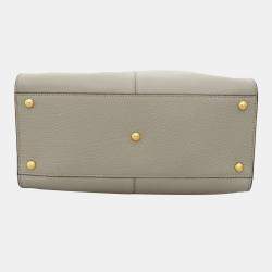 Fendi X-Lite Peekaboo Medium Grey Leather Bag
