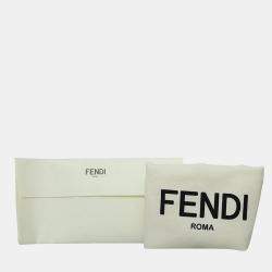 Fendi FF Embossed Brown Camera Bag