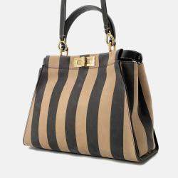 Fendi Handbag Pecan Peekaboo Medium Bag 2Way Shoulder Black