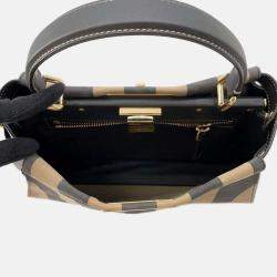 Fendi Handbag Pecan Peekaboo Medium Bag 2Way Shoulder Black