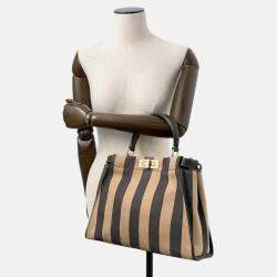 Fendi Handbag Pecan Peekaboo Medium Bag 2Way Shoulder Black