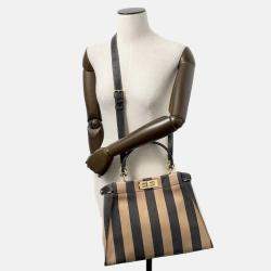 Fendi Handbag Pecan Peekaboo Medium Bag 2Way Shoulder Black
