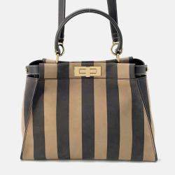 Fendi Handbag Pecan Peekaboo Medium Bag 2Way Shoulder Black